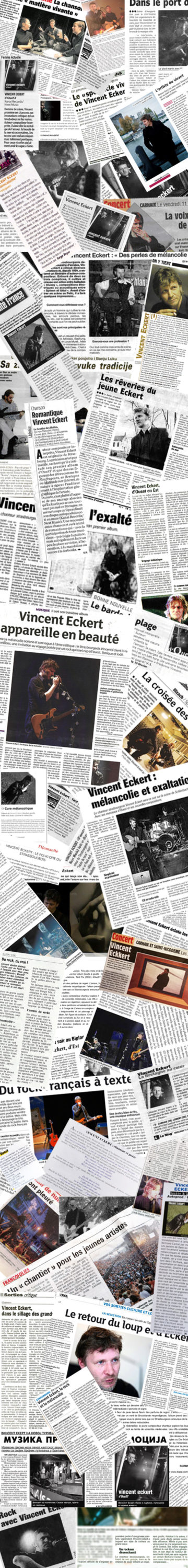 Revue de Presse Vincent Eckert